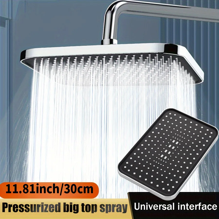Top spray showerhead 30cm Large Size High Pressure Overhead Rain...