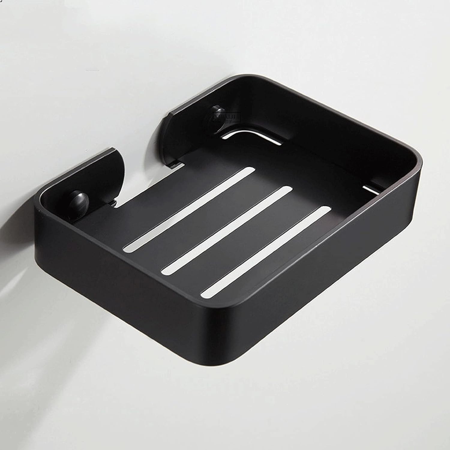 SUS304 Stainless Steel Heavy Duty Soap Case/ Dish/ Tray [Mate Black]
