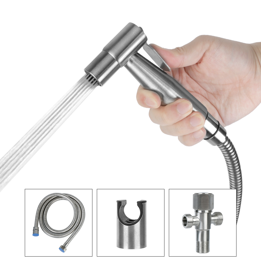 Self cleaning Hand Bidet faucet For Bathroom hand sprayer Stainless Steel Bidet sprayer set For toilet shower head Handheld