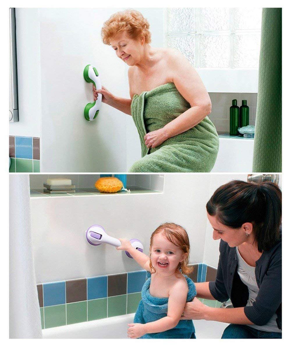 Bathroom Helping Handle Strong Suction Cup Easy Grip Safety...
